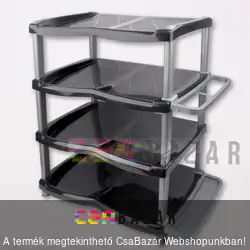 Műanyag 4 polcos cipőtartó