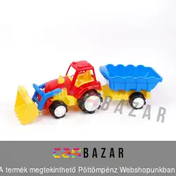 Tolólapátos/markolós traktor utánfutóval 60cm