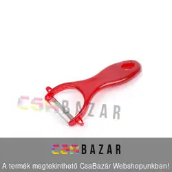 Zöldséghámozó átlátszó nyéllel