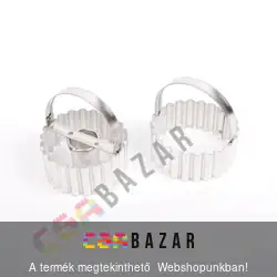 2 db-os fém linzerkiszúró 6cm