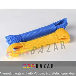 Műanyag bevonatos kerti ruhaszárító kötél 20 m