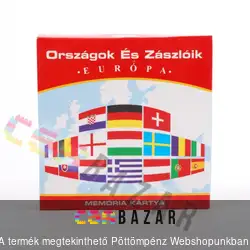 Memória kártya - Európai országok és zászlók