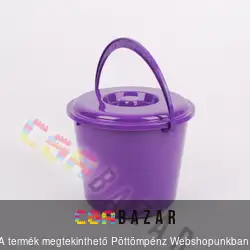 10 L-es műanyag vödör tetővel