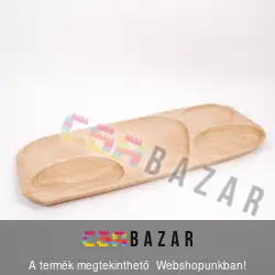 5 részes osztott fa tálaló