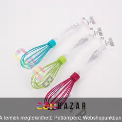 Erős, szilikonos habverő 30cm