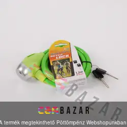 Kerékpár és motorkerékpár lakat zöld színben