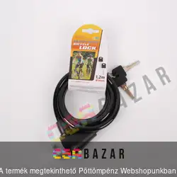 Kerékpár és motorkerékpár lakat fekete színben