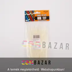 150x3,6mm fehér gyorskötöző, vezetékkötegelő