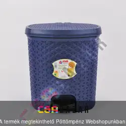 Rattan hatású pedálos szemetes kuka 10 L