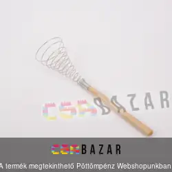 Fa nyelű nagy spirál habverő