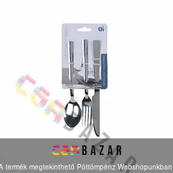 Rozsdamentes evőszköz készlet 3 db-os