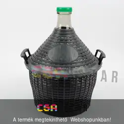 15L-es üveg demizson műanyag burkolattal
