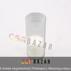 Műanyag fehér mécses betét 14cm