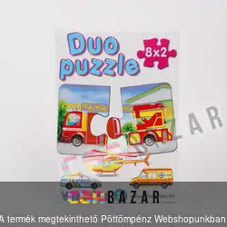 Duo puzzle 8x2 db-os Járművek