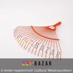 Pálcás fogú fém pázsitseprő, lombgereblye