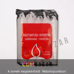 Háztartási, kegyeleti gyertya 2 dkg/db 10db/cs