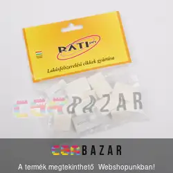 Öntapadós fehér vitrázspálca tartó 10 db/cs