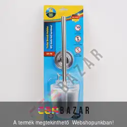 Fúrásmentes fali wc kefe tartóval krómozott
