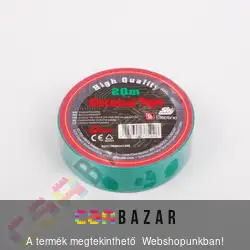 Szigetelőszalag 20 m zöld
