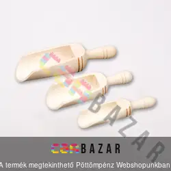 Fa fűszerkanál 3 db-os