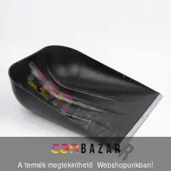 Hólapát műanyag fekete 40 cm fém élvédővel
