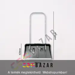 Kerekes hótoló fém élvédővel