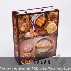 Karácsonyi ajándéktasak óriás 32x39 cm