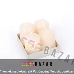 Adventi gyertya 4 db-os krém