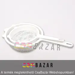Műanyag tésztaszűrő készlet 2 db-os
