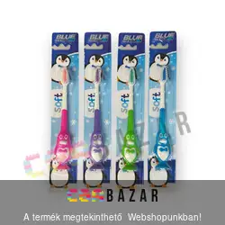 Gyerek fogkefe tapadókoronggal - pingvin