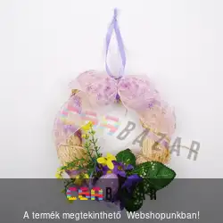 Húsvéti akasztós dísz tojással 17x16 cm