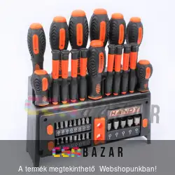 HANDY csavarhúzó készlet állványon 39 db-os