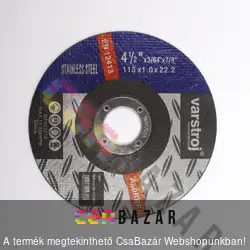 Vágókorong inox 115mm x 1.0mm