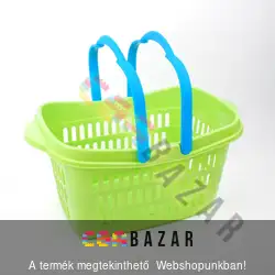 Műanyag 2 füles bevásárlókosár