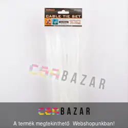 200x3,6mm fehér gyorskötöző, vezetékkötegelő