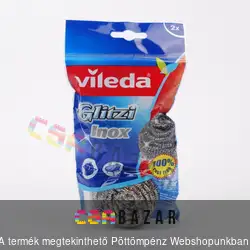 Vileda inox fémsúroló 2 db-os Glitzi