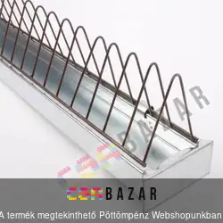 Horganyzott csibe etető, vályú ráccsal 50 cm