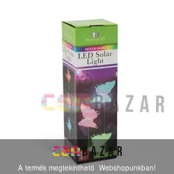 LED-es kerti szolár lámpa, jelzőfény pillangó