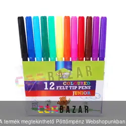 12 db-os színes filctoll csomag Sky Art
