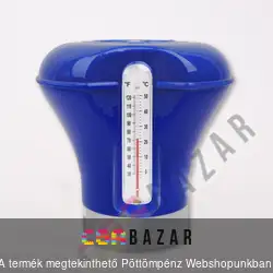 Mini úszó vegyszeradagoló hőmérővel