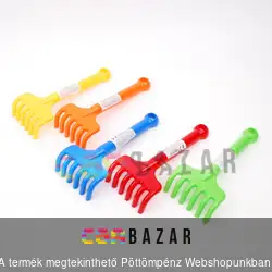 Műanyag játék homokozó gereblye 22 cm