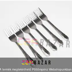 Süteményes fém villa 12 db-os