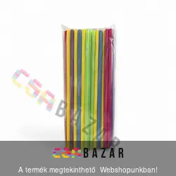 PLA műanyag szívószál 50db-os