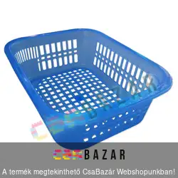 Műanyag kosár nagy 41x31x13 cm