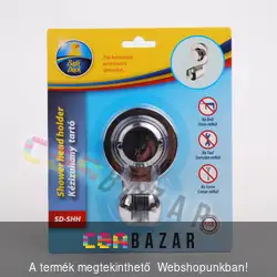 Fúrásmentes kézizuhany tartó krómozott