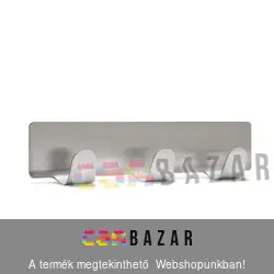 Öntapadós fém fali akasztó 3-as