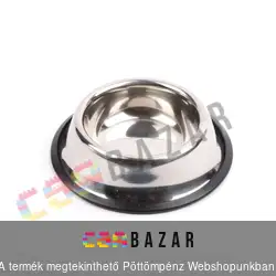 Kutyatál, cicatál fém csúszásgátlóval 15cm