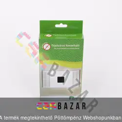 Tépőzáras, öntapadós szúnyogháló 150x180 fekete