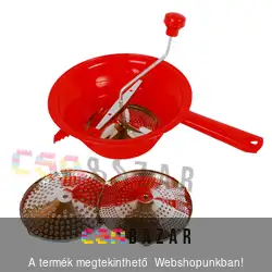 Hal és paradicsom passzírozó műanyag