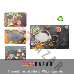 Tányéralátét 43,5 x 28,5 cm - zöldség dekoros képpel